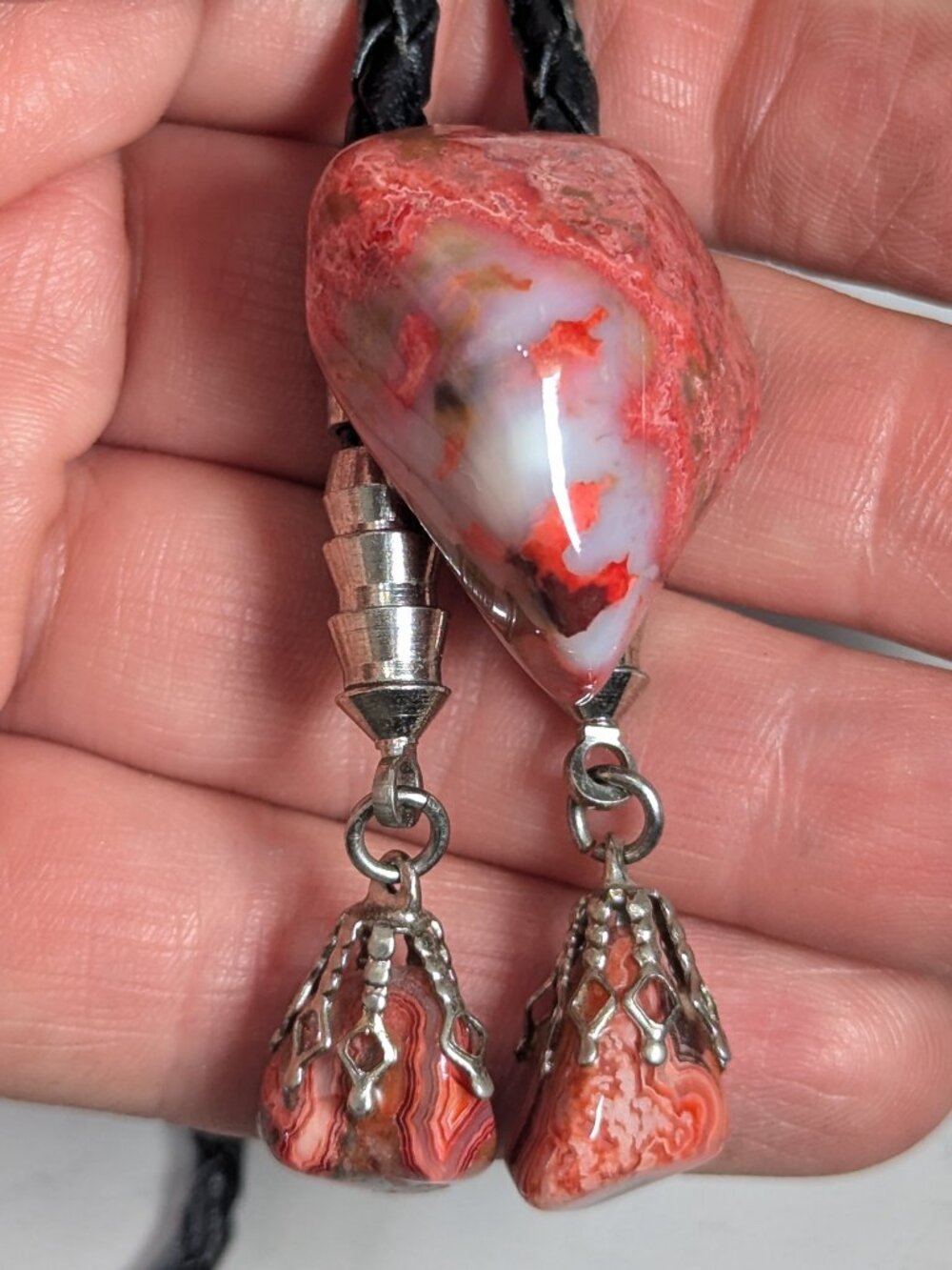 Natural stone bolo necktie, Calgary Stampede Western necktie
